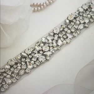 Rhinestone Bridal Couture Rhinestone Sash